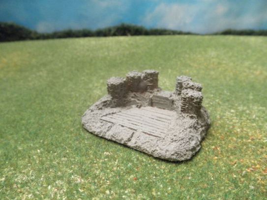 15mm Fortifications: TRF23 1 Gun Emplacements